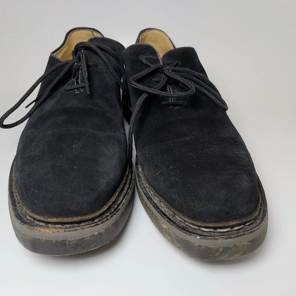 Heschung Suede Black Low Top Oxford Lace Up Shoes main image 8